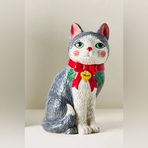 Anthropologie Peluche Cat Cookie Jar